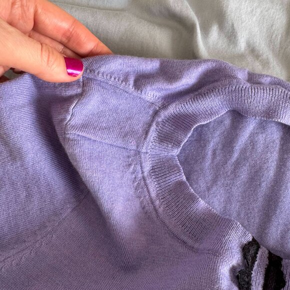 Banana Republic merino wool crewneck in periwinkle - altered - sz XS/S - Picture 6 of 10